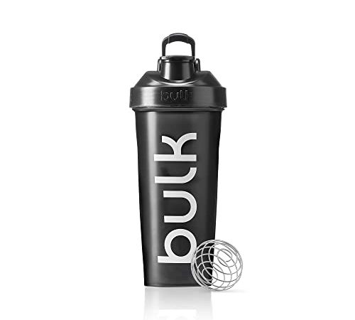Bulk XL Iconic Shaker Bottiglia, nero canna di fucile, 1 litro