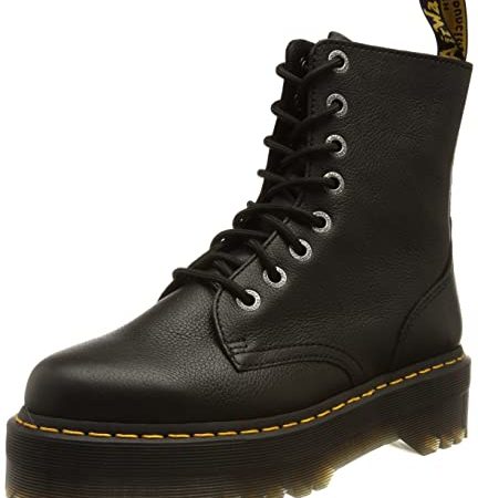 Dr. Martens, Bovver Boots Unisex Adulto, Nero, 38 EU