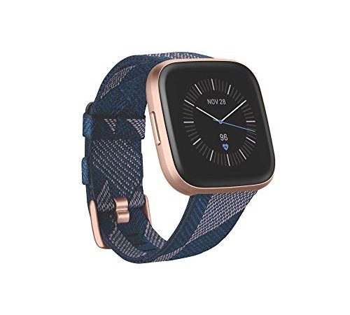 Fitbit Versa 2 Smartwatch per Benessere e Forma Fisica con Controllo Vocale, Punteggio del Sonno e Musica