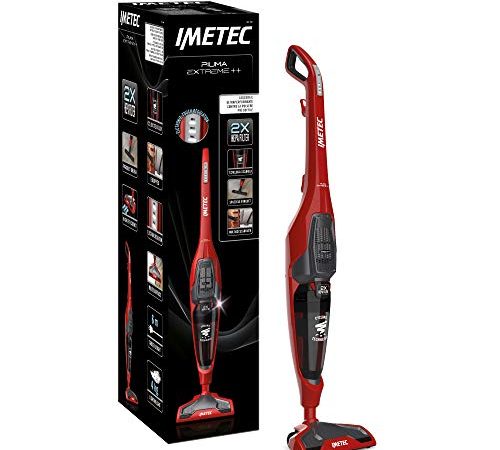 Imetec Piuma Extreme++ Sc3-600 Aspirapolvere con Tecnologia Ciclonica senza Sacco, Regolazione Elettronica della Potenza, Leggera 4 Kg, Spazzola Multisuperficie e Parquet, Multiaccessoriata