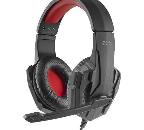 Mars Gaming MH020, Cuffie Gaming con Microfono per PC/PS4/XboxOne/Switch/Mobile