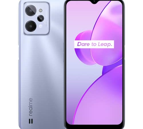 realme C31 4g smartphone，Potente processore Unisoc T612，Tripla fotocamera con AI da 13 MP，Batteria massiva da 5000 mAh，Schermo intero da 16,5 cm (6,5'')，3+32 Light Silver