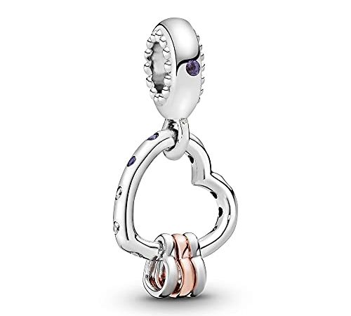 Abalorio Colgante Pandora 787247NLCMX mujer plata Circonitas Rose Reflejos de Amor