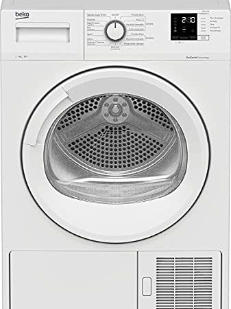 BEKO Asciugatrice Slim DRXS712W Young, 7 Kg Classe A+ Pompa di calore