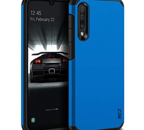 BEZ® Cover Samsung A50, Cover Samsung A30S, Custodia per Samsung Galaxy A50 / A30S Rigida Protettiva con Impact [Antiurto, Assorbimento-Urto] Bumper Protezione da Cadute e Urti Posteriore, Blu Navy