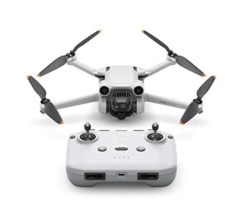 DJI Mini 3 Pro, drone con fotocamera leggero e pieghevole con video in 4K/60fps, foto da 48 MP, autonomia di 34 minuti, rilevamento ostacoli tridirezionale, adatti per fotografia aerea e social media