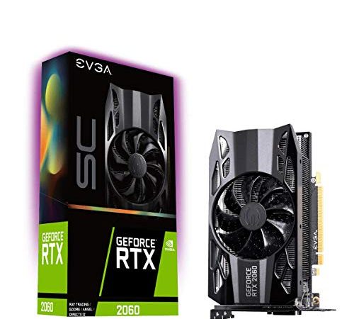 Evga Geforce Rtx 2060 Sc Gaming, 6Gb Gddr6, Ventilatore Hdb , 06G-P4-2062-Kr, Nero, ‎18.98 x 4.45 x 11.12 cm; 880 grammi