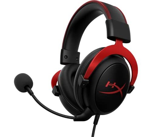 HyperX Cloud II – Cuffie Gaming per PC/PS4/Mac, Rosso