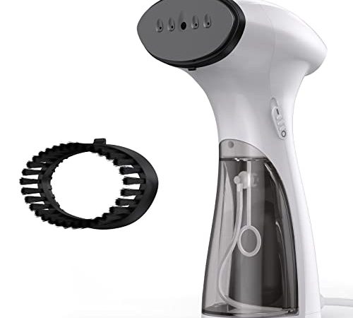 IAB Ferro da Stiro Verticale 1800W Stiratore Verticale a Vapore Portatile per Casa e Viaggio Stira Camicie, Piastra in Acciaio Inox, Vapore 25g/min togliere le pieghe Facile e Veloce - GY2000