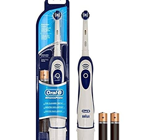 Oral-B Advance Power Spazzolino Batteria, Bianco/Blu, ‎10 x 11 x 12 cm; 50 grammi