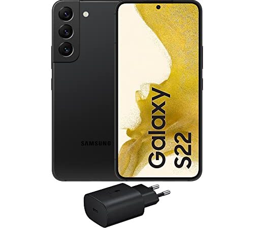 Samsung Galaxy S22 5G, Caricatore incluso, Cellulare Smartphone Android senza SIM 256GB Display 6.1’’¹ Dynamic AMOLED 2X, 4 Fotocamere, Phantom Black 2022 [Versione Italiana]