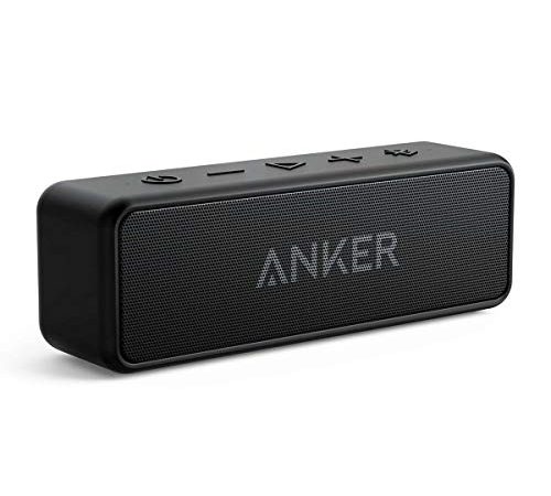 Speaker Bluetooth Portatile Anker SoundCore 2 con suono stereo 12W, Bluetooth 5, BassUp, impermeabile IPX7, 24h di autonomia, associazione stereo WiFi, cassa bluetooth da casa, esterno, viaggi;
