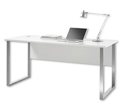 Stella Trading Office Lux, Grigio-scrivania Grande Superficie di Lavoro-Set Completo di mobili da Ufficio Moderni, Engineered Wood, 170 x 76 x 73 cm, 4 unità