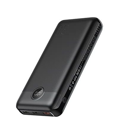 VEGER Power Bank 30000mAh, 20W Ricarica rapida caricatore portatile con LED Display, USB C Powerbank con 2 Ingressi e 4 Uscite per iPhone 14/13/12/11/Pro Samsung Huawei iPad Smartphone Tablet Switch
