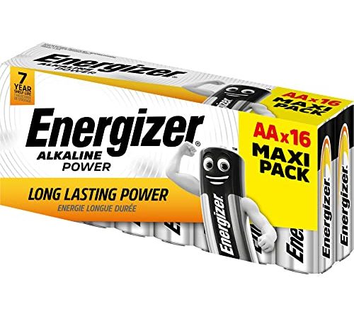 Batterie AA Energizer Alkaline Power, confezione da 16