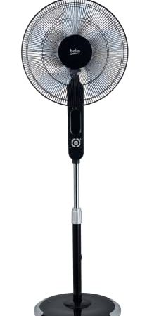 BEKO EFS6000B Beko-EFS6000B-Ventilatore a Piantana, 4 Velocità, Altezza e Inclinazione Regolabile-Nero, 45,2 x 43 x h145 cm, 55 W, 42 Decibel, Plastica