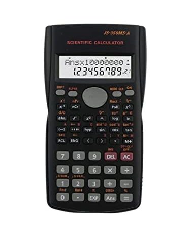Calcolatrice Scientifica di Ingegneria, Idoneo per la Scuola e Impresa, Nero 240 funzioni con custodia rigida chiusura
