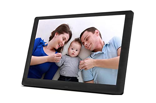 Cornice digitale foto video 10 pollici HD telecomando calendario sveglia USB