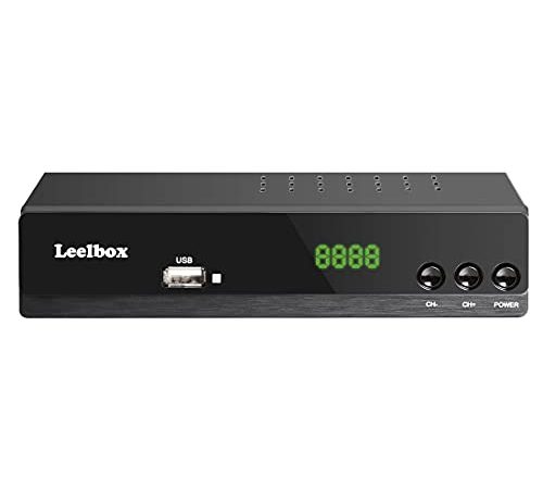 Decoder DVB-T2 H.265 Hevc Main 10 bit, Ricevitore Digitale Terrestre TV SCART HDMI Full HD 1080p riceve TUTTI i canali gratuiti,Supporta Multimedia PVR USB WiFi [2in1 Telecomando Universale]