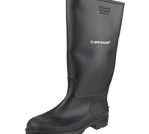 DUNLOP Pricemastor, Stivali di Gomma Unisex-Adulto, Nero, 38 EU