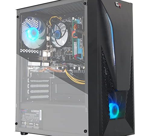 eXtremeBit PC Computer da Gaming, Intel i7 3.4 GHz, Ram 16GB, SSD 480GB, Scheda Video AMD Radeon RX 580 8GB GGDR5, Windows 10 Pro, HDMI Display Port