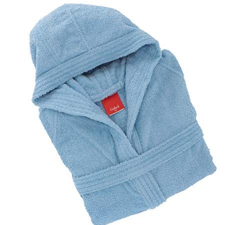 Gabel Accappatoio Adulto, 100% Cotone, Cielo, Taglia S