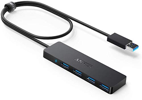 Hub USB 3.0 Anker a 4 porte con cavo da 61 cm per Macbook, iMac, computer, chiavette USB e altro