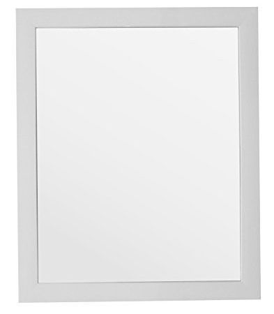 King Home S1710943 Specchio da Parete con Cornice, Bianco