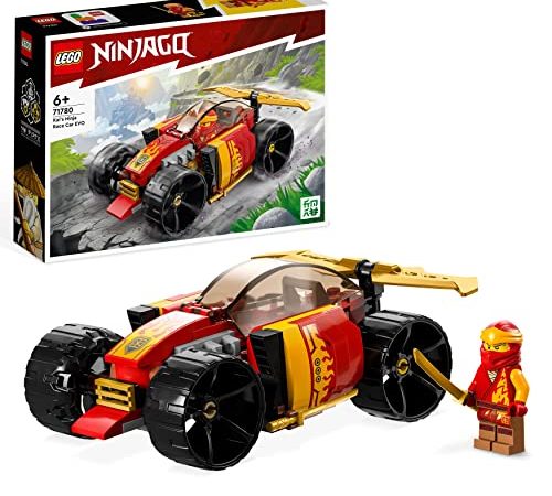 LEGO 71780 NINJAGO Auto da Corsa Ninja di Kai - EVOLUTION, Set 2in1 con Macchina Giocattolo e Fuoristrada, Giochi per Bambini e Bambine dai 6 Anni in su