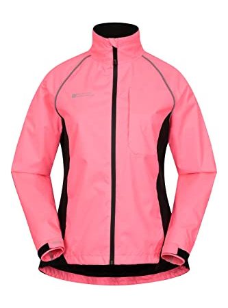 Mountain Warehouse Giacca da Donna Adrenaline - Giacca da Donna Traspirante, Cuciture Nastrate, Impermeabile, Cappotto per Tutte Le Stagioni Rosa Brillante 56