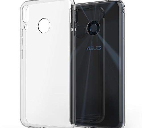 NALIA Custodia Protezione compatibile con Asus ZenFone 5 / 5Z, Silicone Cover Trasparente Sottile Case, Copertura Gomma Lucida Chiaro, Morbido Slim Protettiva Bumper Telefono Cellulare Guscio