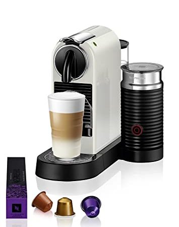 Nespresso Citiz & Milk con Aeroccino EN267.WAE, Macchina da caffè di De'Longhi, Sistema Capsule Nespresso, Serbatoio acqua 1L, colore White