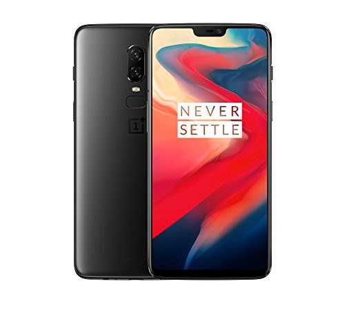 OnePlus 6 Smartphone 8GB RAM, 256 GB Memoria (non espandibile), OxygenOS basato su Android Oreo, Dual SIM, Nero (Midnight Black)