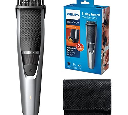 Philips Regolabarba Serie 3000 Con Sistema Lift & Trim (Modello Bt3222/14), Grigio-nero, ‎7 x 14 x 22.4 cm; 190 grammi