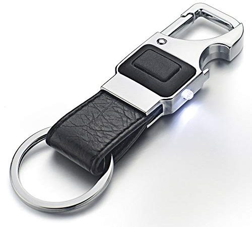Portachiavi in metallo Portachiavi in metallo da uomo Portachiavi multifunzione a forma di chiave, portachiavi apribottiglie
