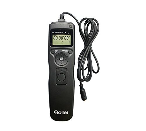 Rollei Cavo di scatto Nikon - Telecomando con Schermo LCD con Retroilluminazione - Nero