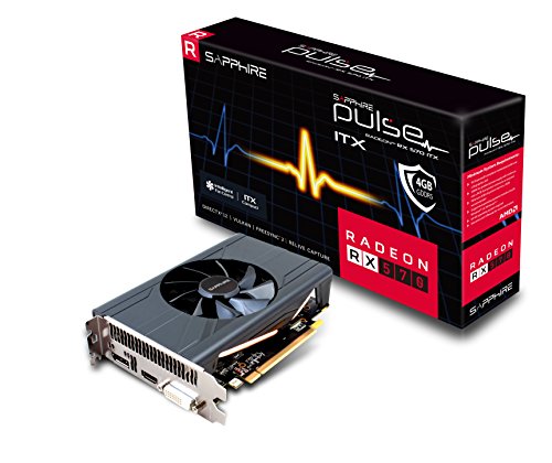 Sapphire Radeon RX 570 Pulse Itx Scheda Grafica da 4 GB, GDDR5, Grigio