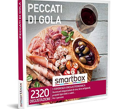Smartbox - Cofanetto regalo Peccati di gola - Idea regalo gourmet - 1 esperienza enogastronomica per 2 persone