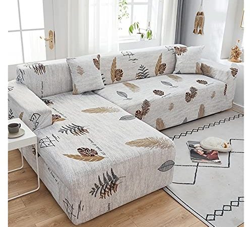 Sofa Covers Copridivano Elasticizzato 1/2/3/4 Posti, Copridivano con Penisola Destra/Sinistra, (Fodera per Divano Forma di L ne servono Due) ( Color : C , Size : 2 posti (145-185cm) )