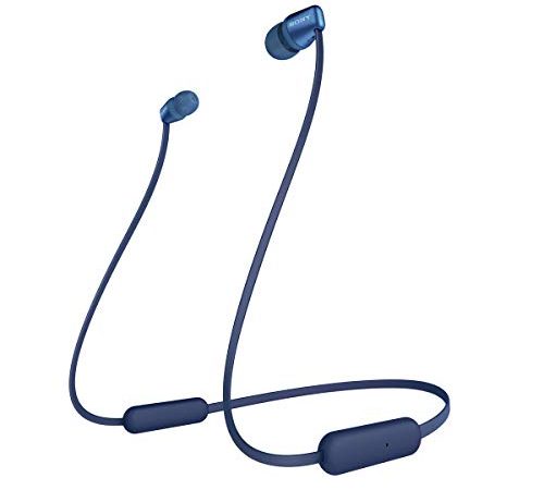 Sony Wi-C310 Cuffie Wireless In-Ear, Compatibile con Google Assistant E Siri, Batteria Fino a 15 Ore, Bluetooth, Senza fili, Blu, ‎15.6 x 9.2 x 4.1 cm; 80 grammi