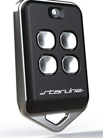 STARLINE RADIOCOMANDO UNIVERSALE STARLINE TWIN AU4T 433 MHz (433.92) codice fisso 4 Tasti, MADE IN ITALY, (NO rolling-code) riprogrammabile funziona 200 metri. NERO