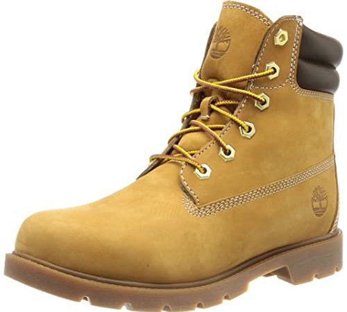 Timberland Donna Linden Woods 6in Double Collar Wr Basic Stivali,Marrone Wheat Nubuck,38 EU