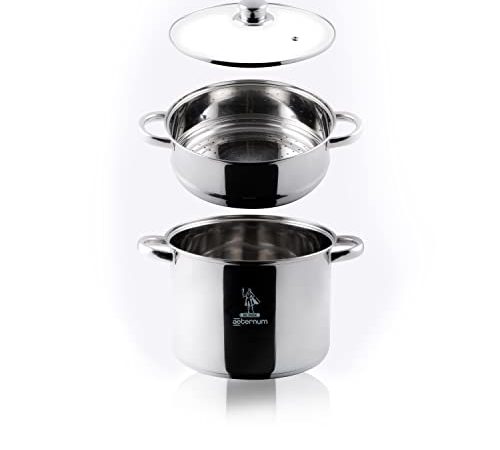 Aeternum Divina Vaporiera, Acciaio, Adatto all'Induzione, Diametro 22 cm
