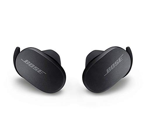 Bose Auricolari Quietcomfort Con Cancellazione Del Rumore, Bluetooth Completamente Wireless Con Controllo Vocale, E Custodia Di Ricarica, Nero, Senza Fili