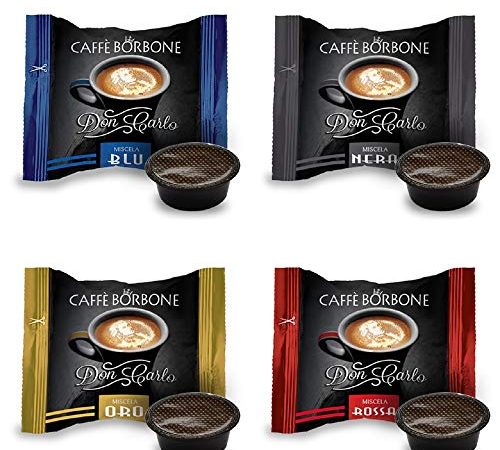 Caffè Borbone DEGUSTAZIONE A MODO MIO 400 capsule:100 NERA, 100 BLU, 100 RED, 100 ORO
