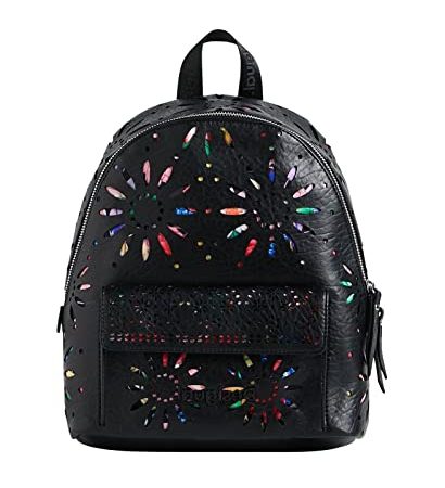 Desigual Back_Dandelion Mombasa Mi, Zaino Mini Donna, Nero, Taglia Unica