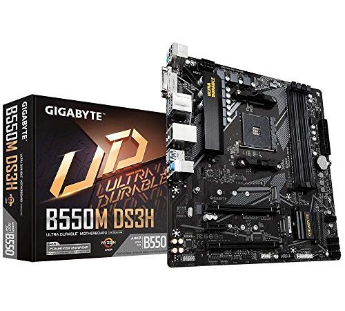 Gigabyte B550M DS3H mATX Scheda madre per AMD AM4 CPU