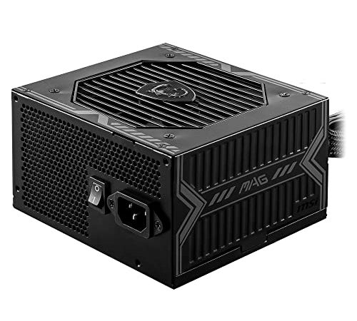 MSI MAG A650BN Alimentatore, Spina EU - 650W, certificato 80 Plus Bronze, ATX PSU, 12V Single-Rail, circuito DC-to-DC, ventola 120mm - 5 anni di garanzia