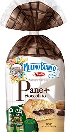 Mulino Bianco Merendine Pane + Cioccolato al Latte, Snack Dolce per la Merenda, Senza Olio di Palma - 300 g
