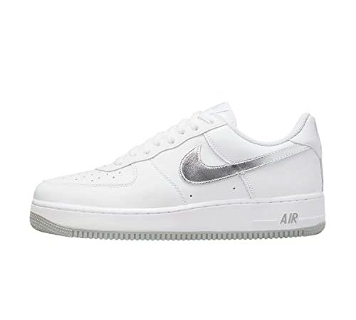 Nike Air Force 1 '07 Low Color of The Month White Metallic Silver DZ6755-100 Size 42.5